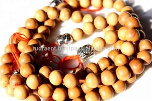 อัญมณีไม้จันทน์สีขาวของอินเดียลูกปัดแบบหลวมขนาด8มม. ลูกปัดไม้งานฝีมือที่ผ่านการรับรองสำหรับการทำเครื่องประดับ - Product Image 6