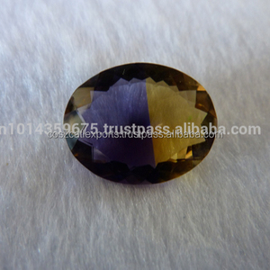 Gemas de corte de Rosa Irregular, ametrina boliviana Natural rara bicolor - Product Image 1