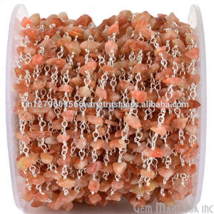 Pierre de lune arc-en-ciel naturelle 4-6mm puce chapelet chaîne rouleaux pour Bracelet fabrication de bijoux pour la fabrication de colliers en gros - Product Image 3