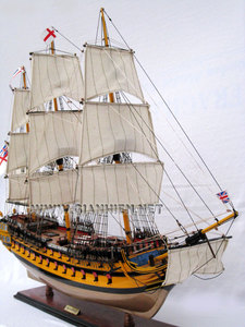 Modelo de madera HMS AGAMEMNON, modelo de barco alto - Product Image 3