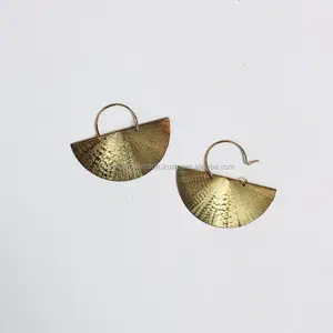 Antique Design Partywear Women Handmade Brass Hoop Earring Jewelry