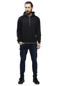 Pull-over personnalisé Sweats à capuche en éponge française pour hommes Pull-over noir léger Sweat à capuche de créateur OEM OEM - Product Image 5