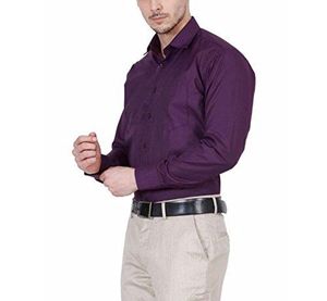 Áo Sơ Mi Nam Giản Dị Ấn Độ Khâu Tay Thủ Công Màu Trơn Trơn Một Túi Mặt Trước _ 29 - Product Image 3