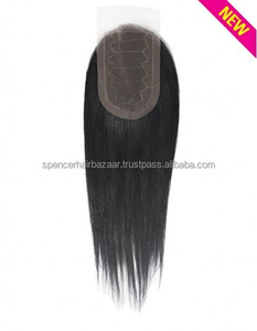CIERRE DE ENCAJE DE CABELLO HUMANO NATURAL CIERRE DE ENCAJE TRANSPARENTE ONDULADO ITALIANO VIRGEN DEL TEMPLO DEL SUR DE LA INDIA - Product Image 2