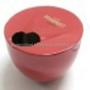 Cendrier rond en acier inoxydable avec logo personnalisé Cendrier promotionnel Hôtel Bureau Cendrier Cendrier de gros - Product Image 1