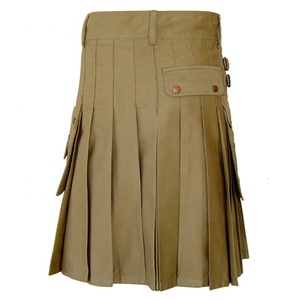 Nouveauté Kilt de travail en coton beige de haute qualité pour hommes, vendeurs de kilts de randonnée et de vêtements fétiches, exportateurs - Product Image 6