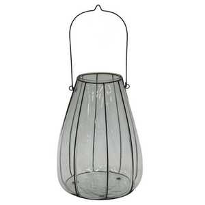 Dernière belle maison Noël décoration extérieure nouveau design lanterne à bougie en verre filigrane autres bougeoirs pots à bougies - Product Image 3