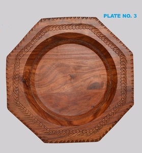 Piatti di <span class=keywords><strong>legno</strong></span> inciso solido Artigianato Piastre di Decorazione, Fatto A Mano di <span class=keywords><strong>Legno</strong></span> <span class=keywords><strong>Nome</strong></span> Rotondo Che Serve Piatti - Product Image 5