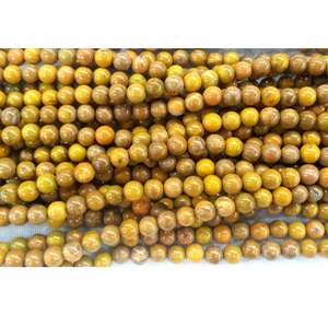 Stone Beads Yellow jasper Beads Stone Jewelry Loose Smooth Gemstone Healing <b>Crystal</b> Necklace Beads <b>Natural</b> <b>Crystal</b> Wholesaler - Product Image 4