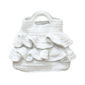 Sacs à main 100% coton au crochet, sacs de plage naturels, fourre-tout à la mode, macramé Crochet - Product Image 6