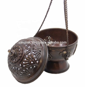 手作りの吊り下げ式香炉 チベット風 ベストセラー 金属工芸品 - Product Image 3