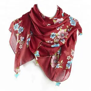 Private Label Turkish Scarf with Lace Eco-Friend Cloth for Women with Fast Shipping and Custom Packing from Supplier %100 Cotton