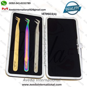 Las Mejores Pinzas para Extensiones de Pestañas de Volumen / Pinzas de Volumen de Marca Personalizada / Pinzas de Volumen de Acero Inoxidable - Product Image 5