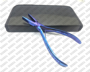 Kit de pinces pour extensions de cheveux en acier inoxydable bleu - Product Image 1