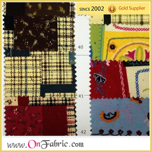 Tissu velours côtelé tissé en coton, plusieurs imprimés, 145CM - Product Image 2