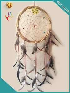 Atrapasueños de ratán, macramé, bali, indonesia, hecho a mano, 100% - Product Image 4