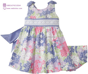 Robe pour petite fille en 100% coton du Bangladesh - Product Image 1