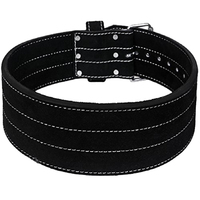 Ceinture de musculation réglable et confortable SAAR INDUSTRIES, en cuir de vachette à ardillon unique, pour usage intensif