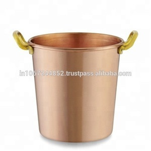 Enfriador de cubo de vino de hielo de Metal de cobre puro elegante Accesorios de bebida elegantes para el bar - Product Image 2