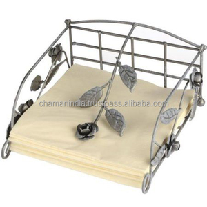Metal Iron Wire <b>Square</b> Napkin Holder Farmhous Napkin Holder for <b>Tables</b> - Product Image 1