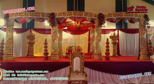 Grand Mandap de mariage du temple de Tirupati, Mandap de mariage design à vendre, Achetez le dernier modèle de Mandap de mariage indien aux États-Unis - Product Image 5