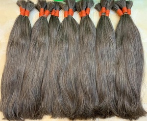 Prix de gros en cheveux vietnamiens bruts raides gris noir et blanc pour la décoloration de l'extension des cheveux - Product Image 5