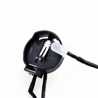 Support de pile CR2032 avec faisceau de câbles isolés en PVC torsadé et lumière LED de 5 mm