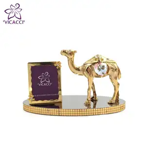 24K Gold Plating Camel Photo Frame mit Crystals