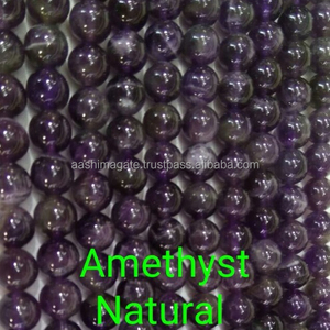 Amatista perlas naturales hebras de grado AAA perlas cuentas de piedras preciosas - Product Image 1