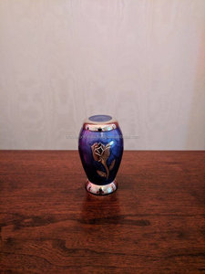 ALUMINUM <b>GREEN</b> Keepsake Urn WITH <b>VELVET</b> BOX FUNERAL SUPPLIES BRASSWORLD INDIA - Product Image 5