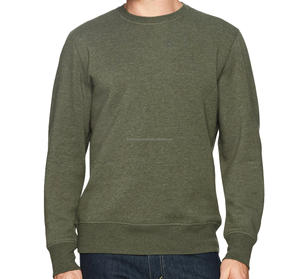 Sudadera de lana de cuello redondo de invierno para hombre, suéter hecho de poliéster/material de algodón - Product Image 1