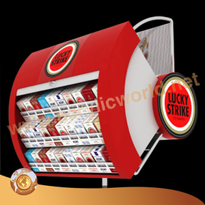 Soporte de pared para exhibición de cigarrillos, escaparate de cigarrillos con luces - Product Image 1