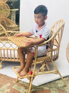 เก้าอี้ป้อนอาหารเด็กทำจากหวาย ผลิตด้วยมือในเวียดนาม - Product Image 4