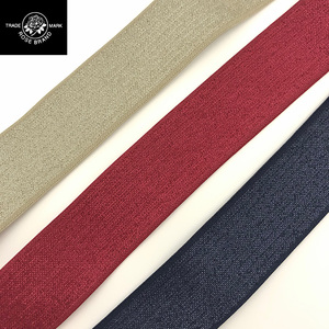 Cinturón de tela elástica de color sólido Rosa Cintas de nailon tejidas-87% Nylon 13% Poliuretano 30-50mm Opciones de ancho - Product Image 1