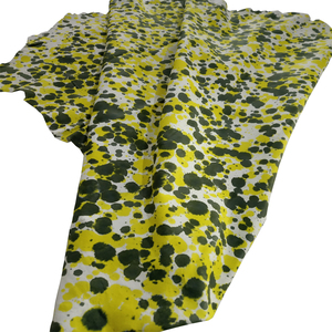 Amarillo y Negro Oveja Cabretta Cuero Moda Grano Tipo Acabado Patrón Material DE LA PIEL - Product Image 1