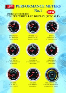 Medidor de RPM analógico con pantalla LED blanca de lente ahumada de 52mm - Product Image 6