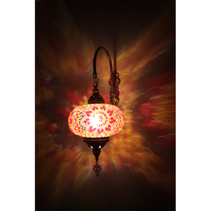 Lámpara de pared de vidrio mosaico turco especial - Product Image 1
