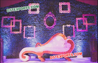 Cadres Photo en Fiber de carbone suspendue, plan de mariage indien, décor de salle, Banquet de mariage,