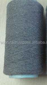 PolyCotton NE 6/1 recyclé certifié GRS, fil filé gris anthracite pour gants à tricoter - Product Image 3