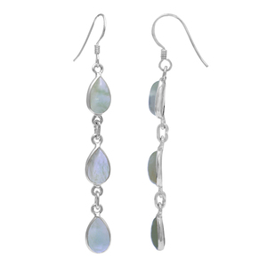 Pendientes de Plata de Ley 925 con Gema de Prehnita en Forma de Pera, Joyería de Moda para Bodas, Regalos, Fiestas para Mujeres - Product Image 2