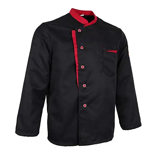 Manteau de Chef de cuisine personnalisé 100% coton, uniforme de Restaurant, vente en gros