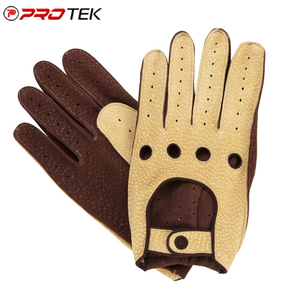 Guantes y mitones de cuero de piel de oveja genuina de grado premium para informales y de viaje para guantes diarios al aire libre - Product Image 1