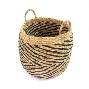 High Quality Eco-Friendly <b>Large</b> Round Water Hyacinth <b>Baskets</b> From Vietnam Durable <b>Storage</b> for Home and Laundry Use - Product Image 1