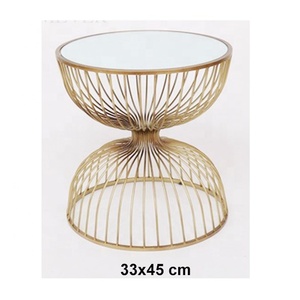 หรูหราทองโต๊ะกาแฟ/โต๊ะข้างกาแฟ/รอบรูปร่างออกแบบโต๊ะกาแฟโต๊ะสำหรับห้องนั่งเล่น - Product Image 2