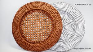 Vietnam Wholesale Luxury Wedding Charger <b>Plates</b> Eco-Friendly Custom Colors <b>Bamboo</b> Dish with Food Cover for Kitchen Dining Use - Product Image 5