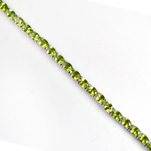 Pulsera de Tenis al por Mayor de Joyería Artesanal en Plata de Ley 925 con Gema de Peridoto Natural - Product Image 6