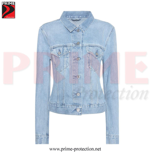 Double Zipper Denim Jacket for Girls / High Quality of Denim Jeans Jacket / Original Japanese Ykk Zipper Jeans Tops for Women - Product Image 5