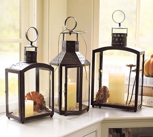 High Quality Handmade Metal <b>Lantern</b> <b>Candle</b> Holder Eco-Friendly Durable Home Office Christmas Easter Valentine's Day Birthday - Product Image 1