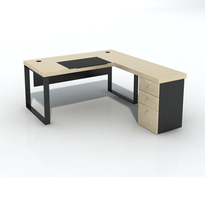 <span class=keywords><strong>Fancy</strong></span> Gỗ Laminate Ván Ép L Shape Văn Phòng Bàn Máy Tính - Product Image 2