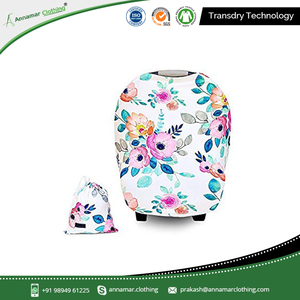 High Quality 100% Organic Cotton Cool Beans Baby Car Seat Canopy and Nursing Cover - Product Image 4